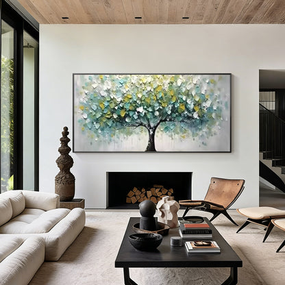 Large Tree of Life textured wall art for living room