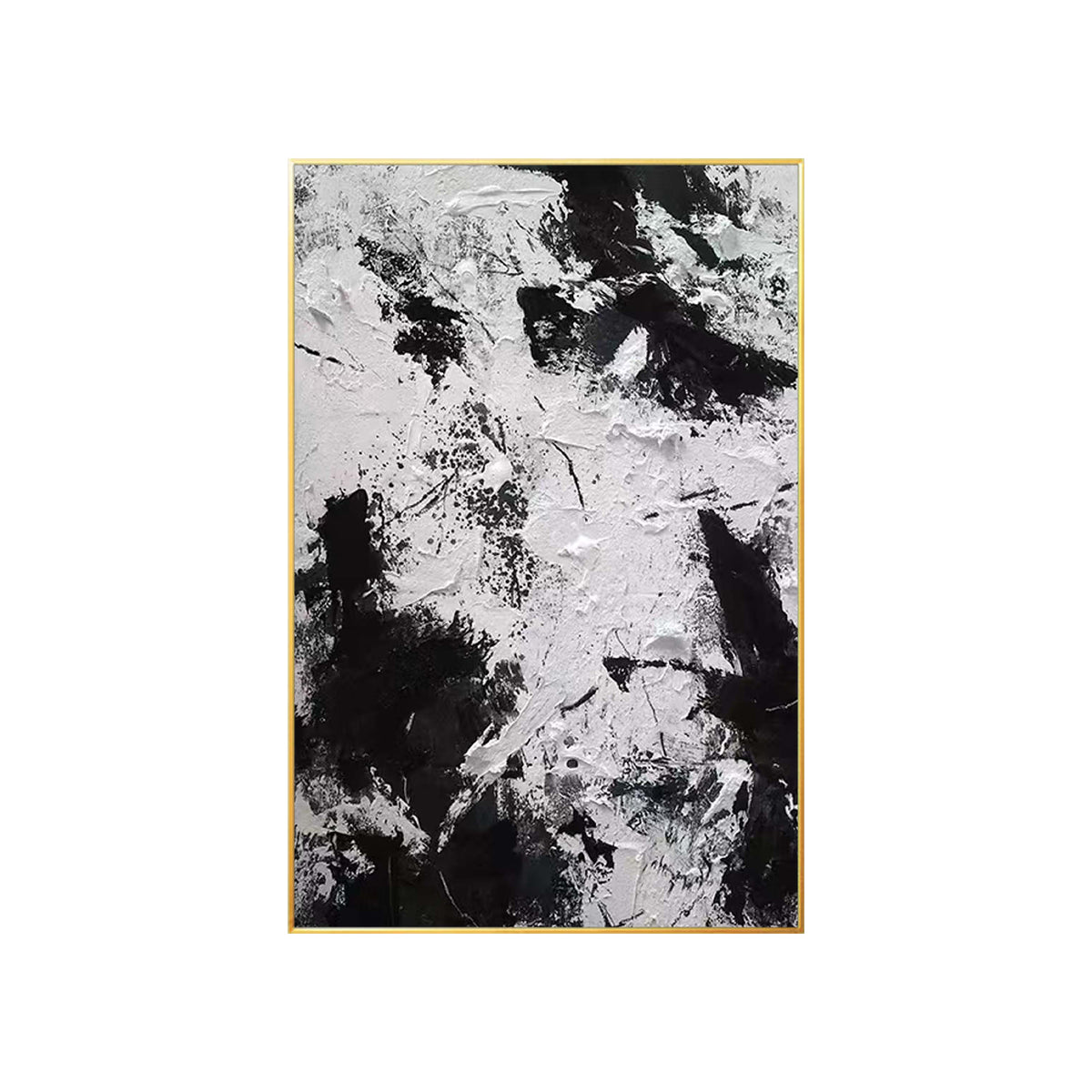 Modern abstract monochrome artwork for office and living room