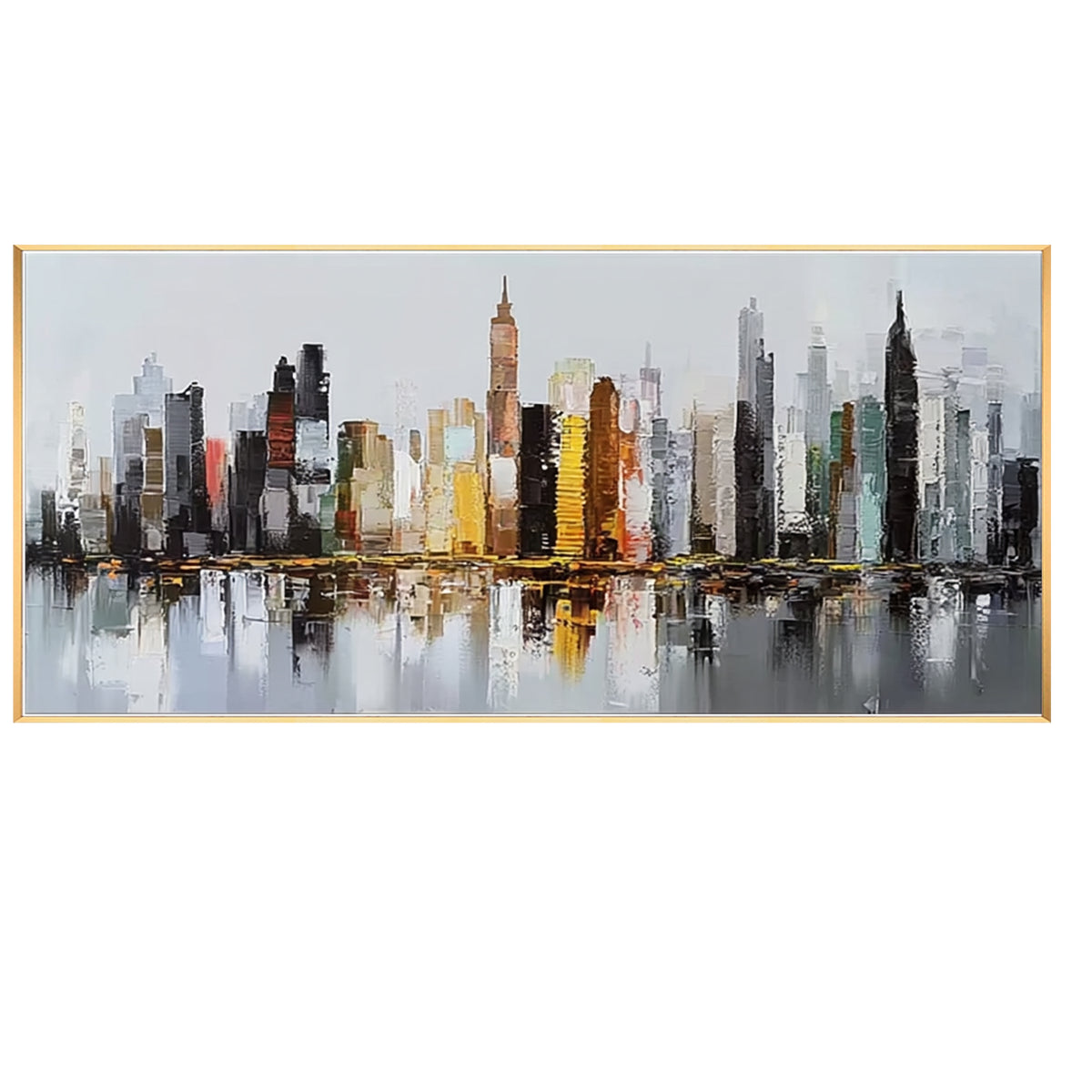 Contemporary urban landscape painting for office and home interiors