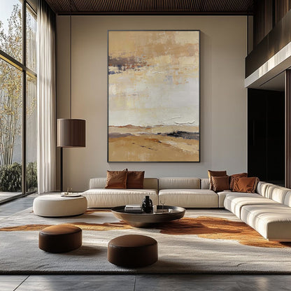Minimalist neutral wall decor inspired by Wabi Sabi design