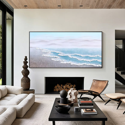 Contemporary coastal wall art for beach house decor