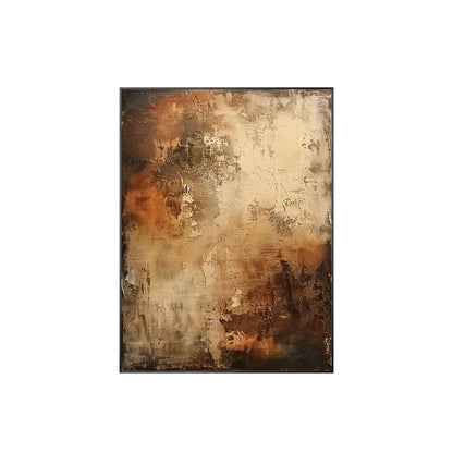 Luxury abstract artwork with brown beige and cream colors