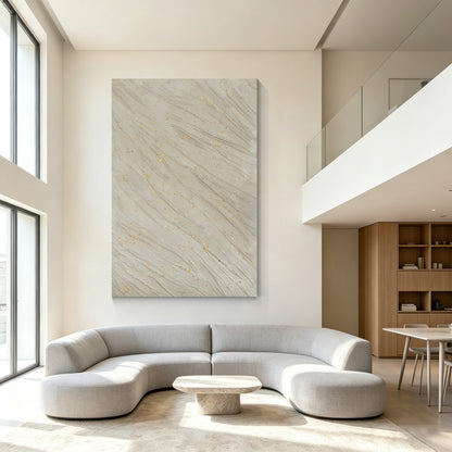 Large abstract leaf canvas artwork for contemporary home interior decoration