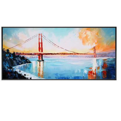 Travel inspired city wall decor featuring San Francisco landmark