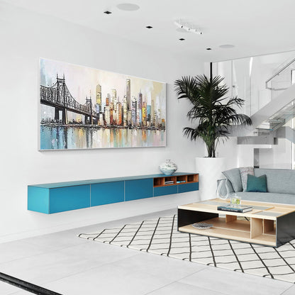 Sunset Golden Gate Bridge artwork for modern home decoration