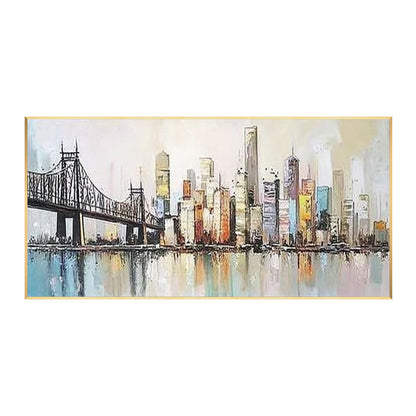 Contemporary Golden Gate Bridge painting ready to hang canvas