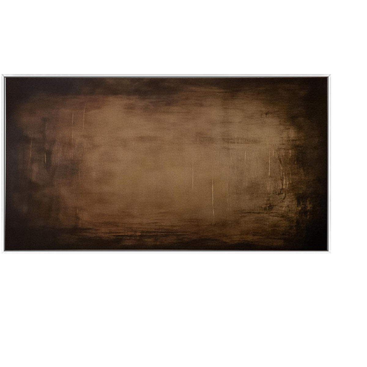 Contemporary neutral abstract painting with rustic style