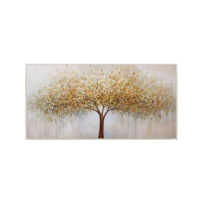 Premium gold canvas wall decor for bedroom and office interiors