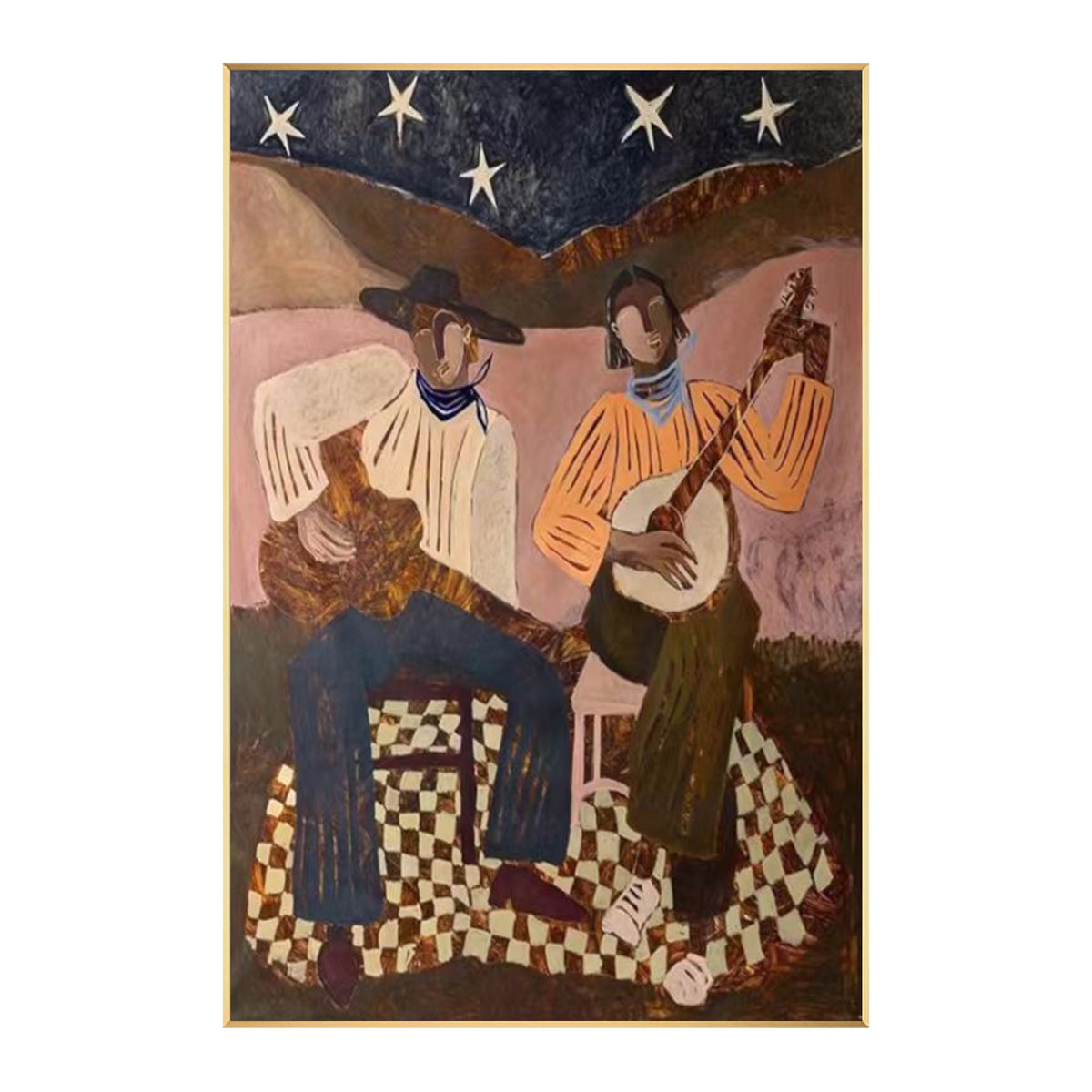 Large Western ranch wall decor ready to hang canvas artwork